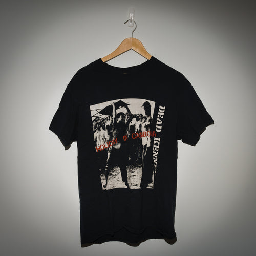 Dead Kennedys Holiday in Cambodia vintage tee full view on hanger