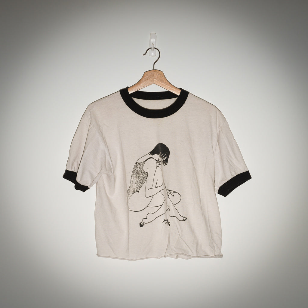 The Whitney vintage ringer tee close up signed illustration graphic