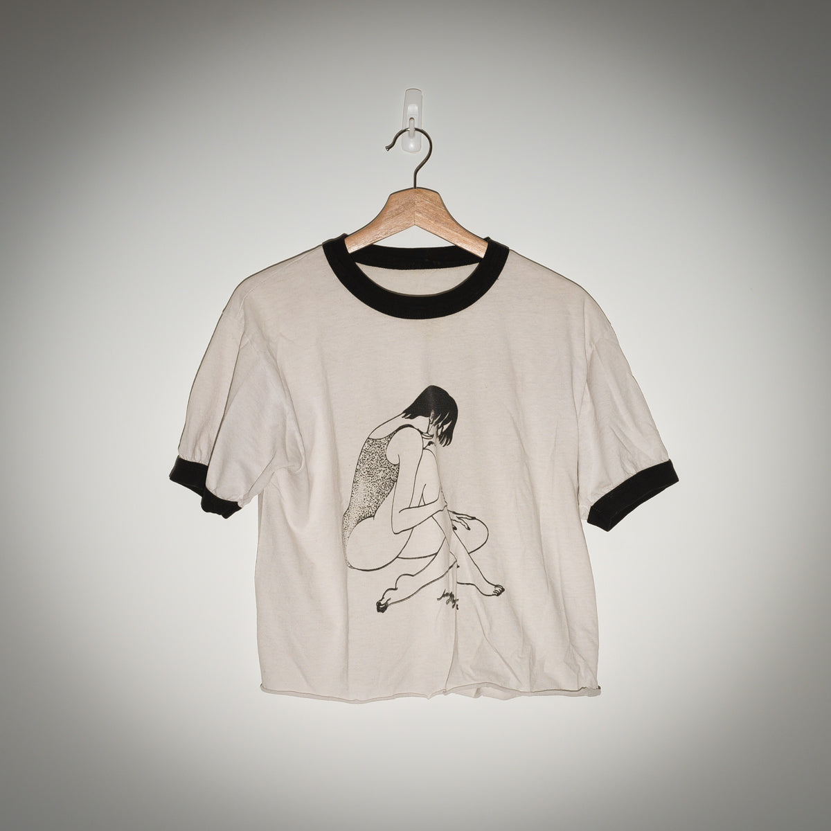 The Whitney vintage ringer tee close up signed illustration graphic