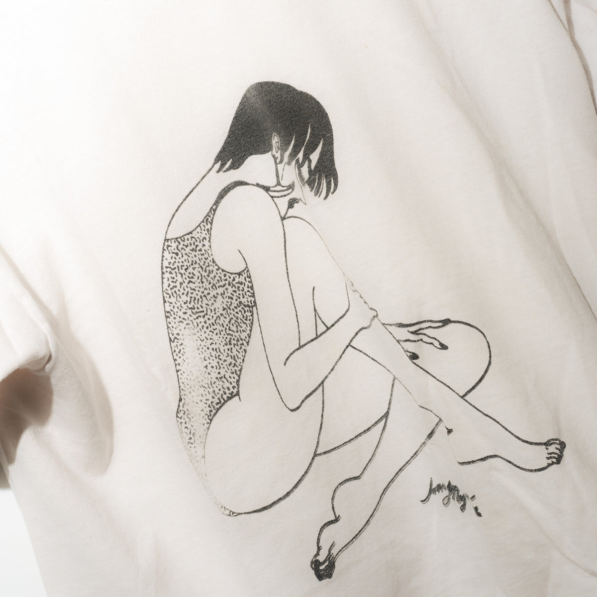 The Whitney vintage cropped ringer tee full view on hanger