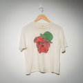 Vintage 1980s bulldog single stitch tee full view on hanger
