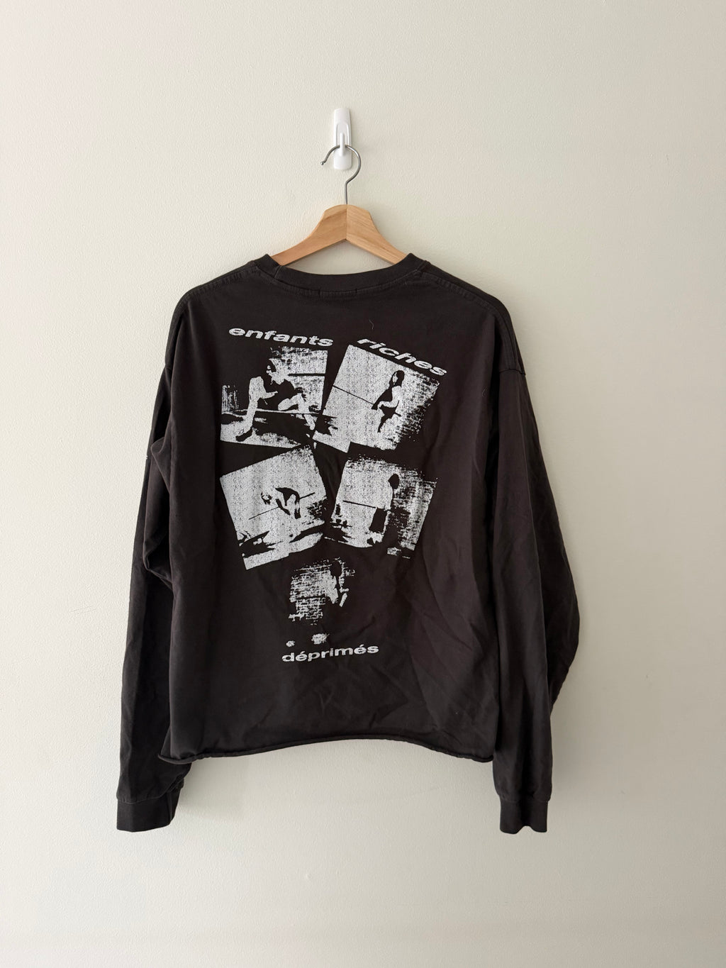 Enfants Riches Déprimés Dressing Up Time long-sleeve back view showing four-panel enfants riches déprimés photo collage