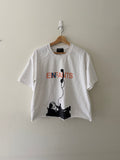 Enfants Riches Déprimés Phone tee full view showing EINFANTS lettering and telephone figure graphic on white