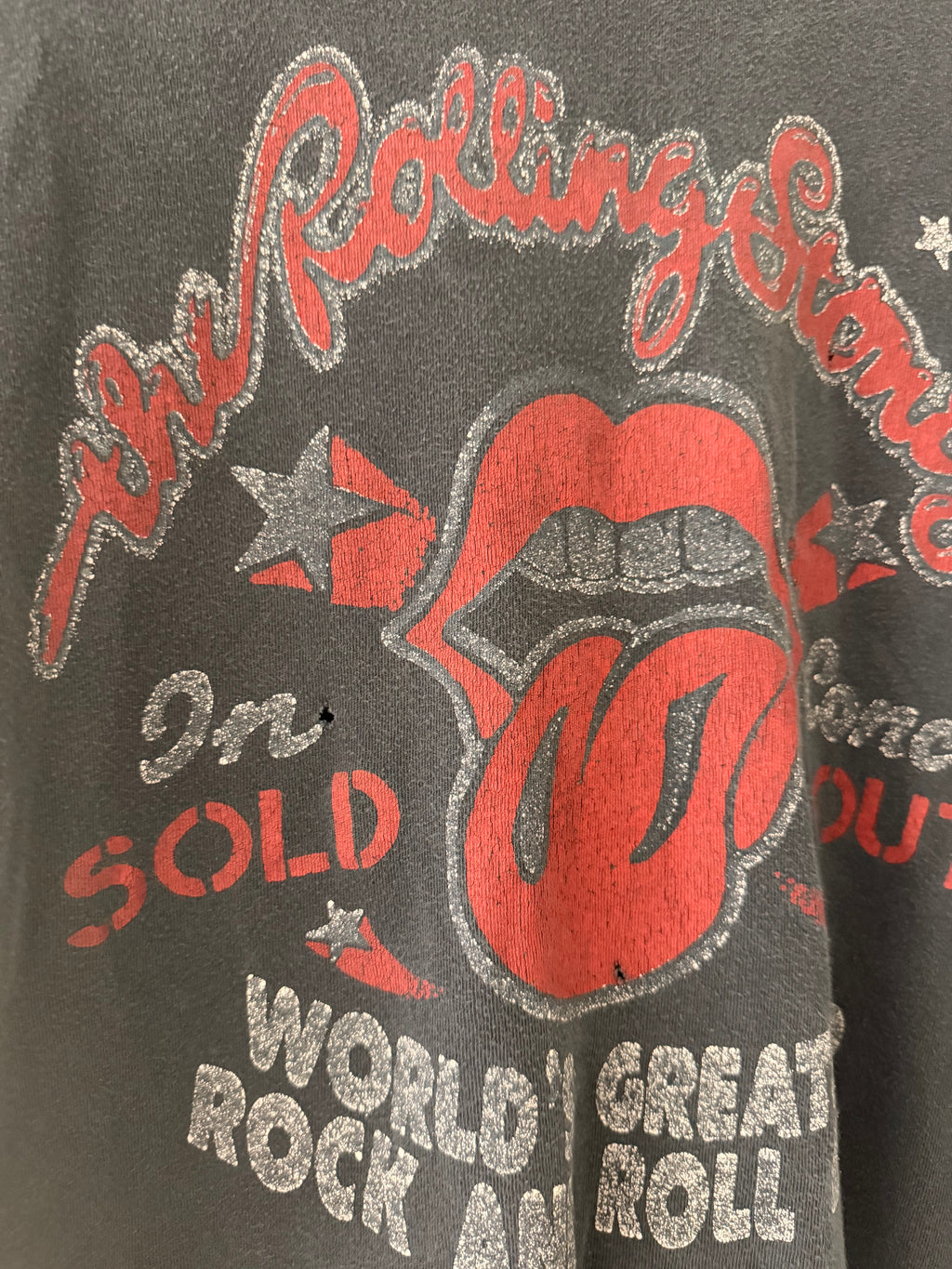 Vintage Rolling Stones Sold Out tour t-shirt, front view